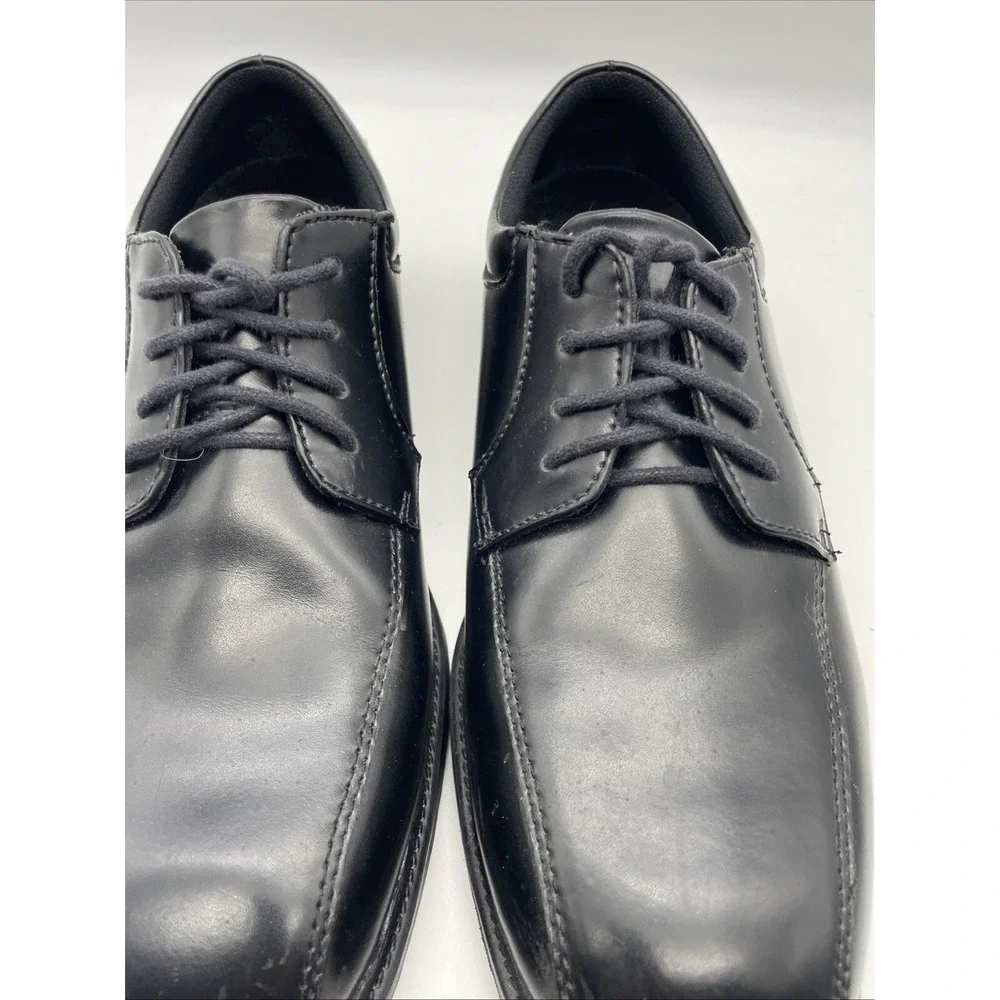 Nunn Bush 8.5M Oxford Mens Black Leather Shoe Comfort Gel‎ Alex 81161-001 NWOB
